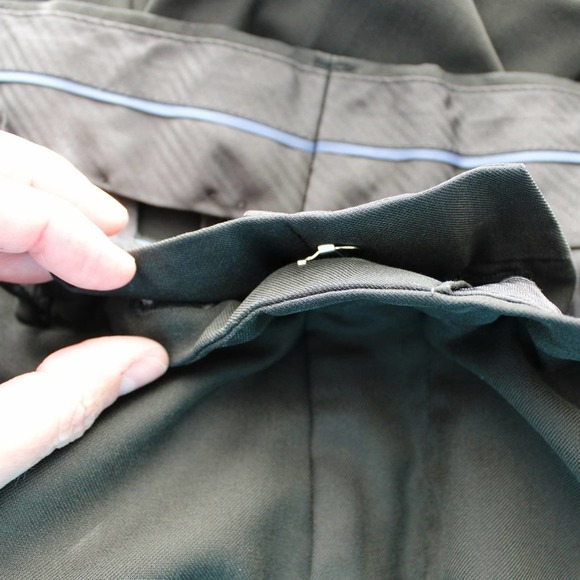 Men’s Croft & Barrow Black Slacks Career Dress Pants, Size 36 x 28, Flat Front - Picture 4 of 11